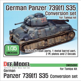 DM35066 German BeutePanzer 739(f) S35 Conversion set (for Tamiya Somua S35 1/35)