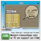 DM35069 1/35 Modern Camo net w/ PE net support set (Tan Color)