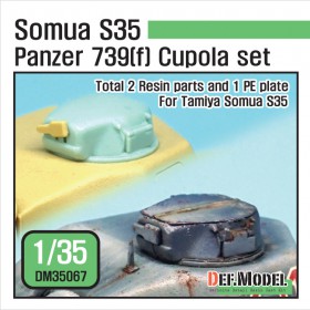 DM35067 German BeutePanzer 739(f) S35 Cupola set (for Tamiya Somua S35 1/35)