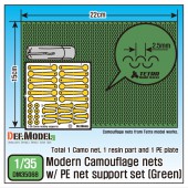 DM35068 1/35 Modern Camo net w/ PE net support set (Green Color)