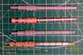 MM35170 105-мм ствол М68. Для установки на модель Меркава Мк.1 Hybrid (Takom)