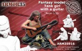 ARM35916 Танкистка с гитарой