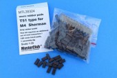 MTL-35324 Worn rubber pads T51 type for M4  Sherman/M3/RAM
