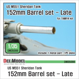 DM35088 US M551 Sheridan 152mm Barrel set- Late (for 1/35 Tamiya kit) 