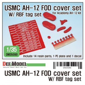 DM35090 USMC AH-1Z FOD cover w/ RBF tag PE set  (for 1/35 AH-1Z Academy kit)