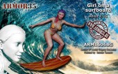 ARM1606BG Девушка на серфинге