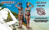 ARM2407BG Девушка с ластами