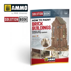 AMIG6510 How to Paint Brick Buildings. Colors & Weathering System Solution Book (Multilingual)