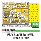DE35017 PZ.IV Ausf.H Early/Mid basic PE set (for Academy, ETC 1/35) 