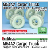 DW35116 US  M54A2 Cargo Truck Sagged Rear wheel set- Standard loaded (for AFV club 1/35) 