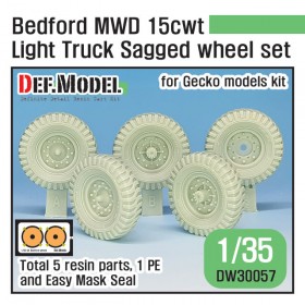 DW30057 WW2 British Bedford MWD 15cwt Light Truck wheel set (for Gecko model 1/35) 