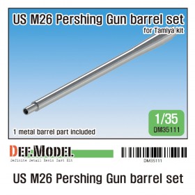 DM35111 US M26 Pershing Gun metal barrel (except muzzle brake) (for Tamiya kit)