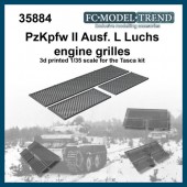 FCM35884 Panzer II Ausf. L Luchs engine cover mesh grilles