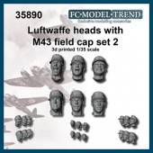FCM35890 Luftwaffe heads with M-43 cap, set 2