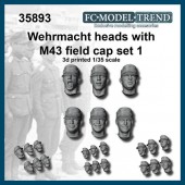 FCM35893  Wehrmacht heads with M-43 cap
