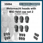 FCM35894 Wehrmacht heads with M-43 cap, set 2