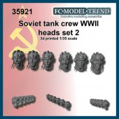 FCM35921 Soviet tank crew heads, set 2