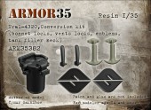 ARM35382 Урал 4320 Конверсионный набор (замки капота, замки форточек, эмблема, горловина бака)
