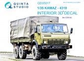 QD35017 3D Декаль интерьера кабины для КАМАЗ 4310