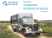 QD35033 3D Декаль интерьера кабины Opel Blitz