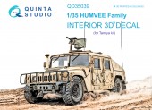 QD35039 3D Декаль интерьера кабины для семейства HUMVEE