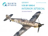 QD35041 3D Декаль интерьера кабины Bf 109G-6