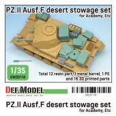 DM35118 WWII German Pz.II Ausf.F Desert stowage set (for PZ.II Ausf.c/f 1/35)