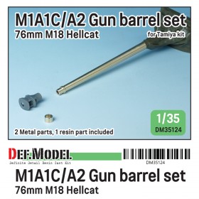 DM35124 WWII US M18 TD M1A1C/A2 gun barrel (for Tamiya kit)