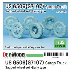 DW30062 U.S. G7107(G506) Cargo Truck Early type Wheel set (for ICM 1/35)