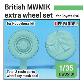 DW35131 UK MWMIK extra sagged wheel set for 6x6 coyate ( for Hobbyboss 1/35) 