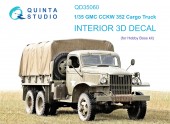 QD35060 3D Декаль интерьера GMC CCKW 352 Cargo Truck (HobbyBoss)