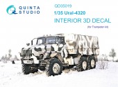 QD35019 3D Декаль интерьера кабины Урал-4320 (Trumpeter)