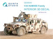 QD35043 3D Декаль интерьера кабины для семейства HUMVEE (Bronco)