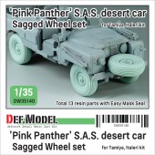 DW35140 British SAS Landrover Pinkpanther wheel set (for Tamiya/italeri 1/35)