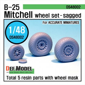 DS48002 B-25 Mitchell Wheel set (for Accurate Miniature 1/48) 
