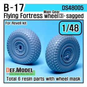 DS48005 B-17F/G Flying Fortress Wheel set 3 (for Revell 1/48)