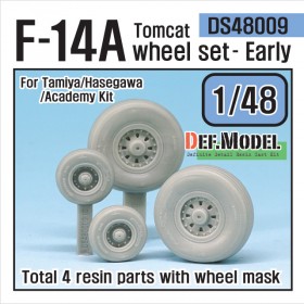 DS48009 F-14A tomcat sagged wheel set- Early (for Tamiya/hasegawa 1/48)