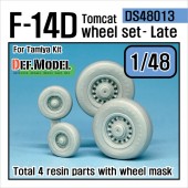 DS48013 F-14D Tomcat Sagged Wheel set- Late (for Tamiya 1/48) 