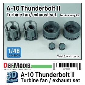 DZ48005 A-10 Thunderbolt II Turbine fan / exhaust set - (for Academy 1/48)