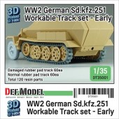 DT35001 WW2 Sd.kfz.251 Workable Track set - Early type (for 1/35 sd.kfz.251 kit)