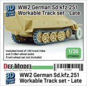 DT35002 WW2 Sd.kfz.251 Workable Track set - Late type (for 1/35 sd.kfz.251 kit)