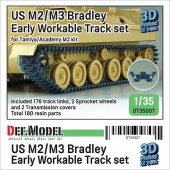 DT35007 US M2/M3 Bradley APC Early Workable Track set (for 1/35 Tamiya/Academy M2/M3 kit)