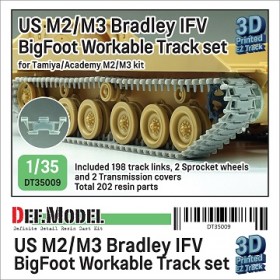 DT35009 US M2/M3 Bradley APC BigFoot Workable Track set (for 1/35 Tamiya/Academy M2/M3 kit)