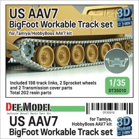 DT35010 US AAVP7  BigFoot Workable Track set (for 1/35 AAVP7 Tamiya/Academy HB kit) 