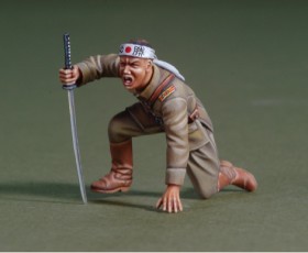 DO35033 WWII Japanese Officer Banzai Attack