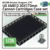 DM35155 US XM813 30X173mm cannon Cartridges set (for 1/35  M1296 stryker Dragoon, Etc.)