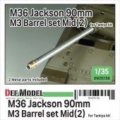 DM35158 US M36 Jackson 90mm M3 Metal barrel set- Mid.(2) (for 1/35 Tamiya kit) 