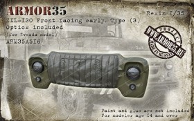 ARM35A516 ЗиЛ-130 Облицовка ранняя с утеплителем, вариант 3 , оптика в комплекте (для модели Звезда)