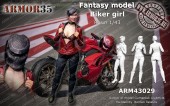 ARM43029 Девушка байкер 