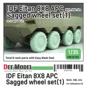 DW35185 IDF Eitan 8X8 APC Sagged wheel set- Mich.XML (for Hobbyboss 1/35 kit) 
